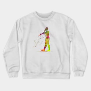 Soccer referee in watercolor Crewneck Sweatshirt